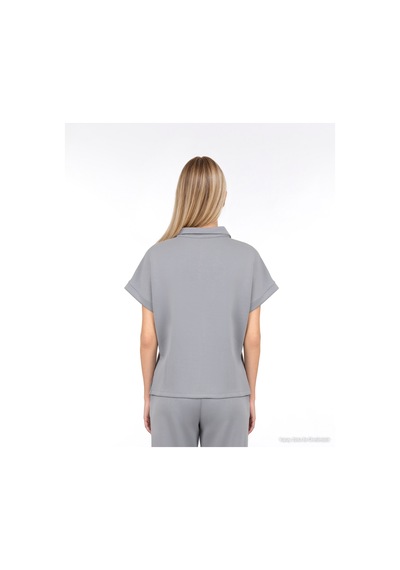 Yargıcı Fermuar Detaylı Kısa Kol Sweatshirt 26kksw9011l 005 Gri