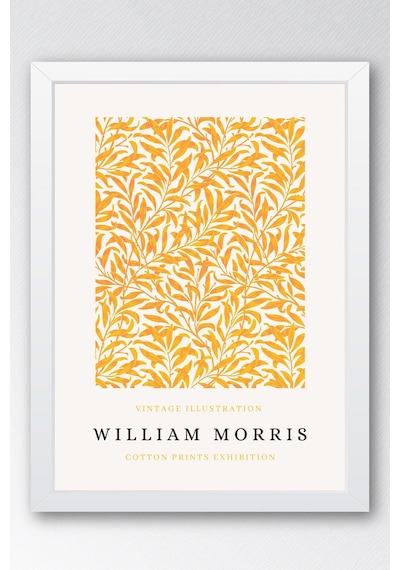 William Morris Willow Bough Çerçeveli Tablo - Söğüt Dalı Deseni - Eklektik Tarz Duvar Dekoru