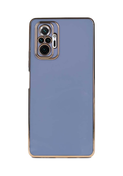 Xiaomi Redmi Note 10 Pro İle Uyumlu Kapak Kamera Korumalı Lazer Kesim Lüx Silikon Kılıf - Petrol Mavisi Diğer
