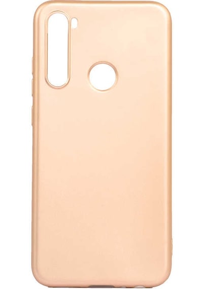 Noktaks - Xiaomi Uyumlu Xiaomi Redmi Note 8 - Kılıf Mat Soft Premier Silikon Kapak - Gold T10058 Gold