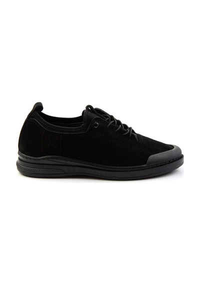 Bambi Siyah Hakiki Deri Erkek Sneaker E01084240802 Siyah