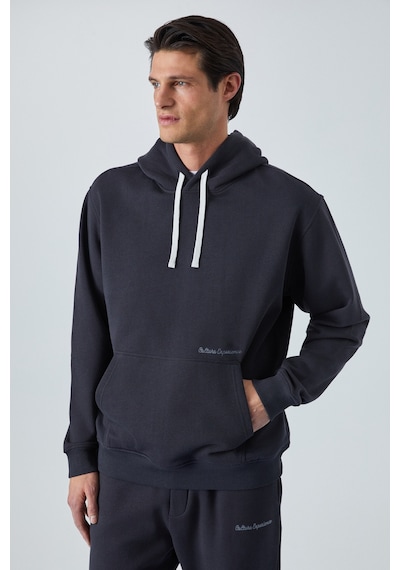 Grımelange Narcıso Erkek Yumuşacık İçi Polarlı Antrasit Sweatshirt Antrasit