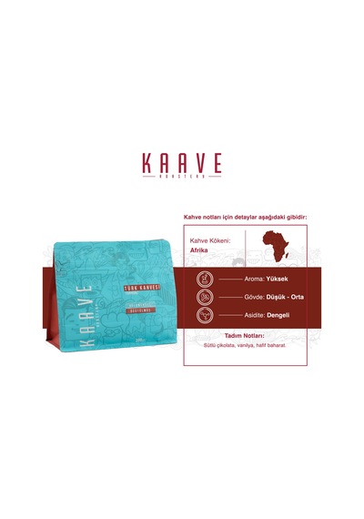 Kaave Roasterty Türk Kahvesi Turkuaz 2 x 250 G