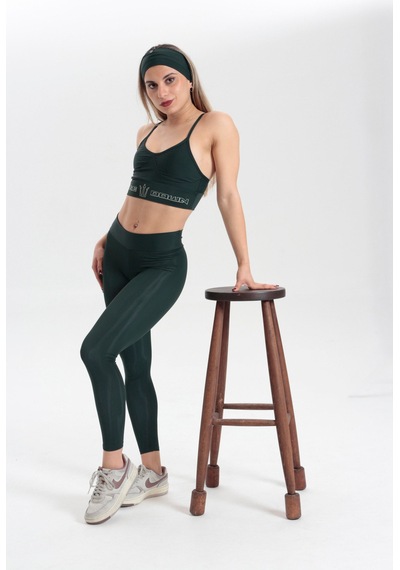 Pose I Down Onyx Kadın Spor Tayt Haki