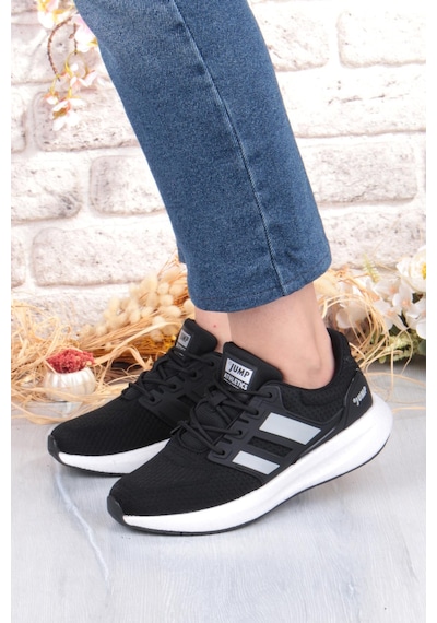Jump 35132 Hafif Rahat Orijinal Ürün Sneaker Kadın Spor Ayakkabı Siyah - Beyaz