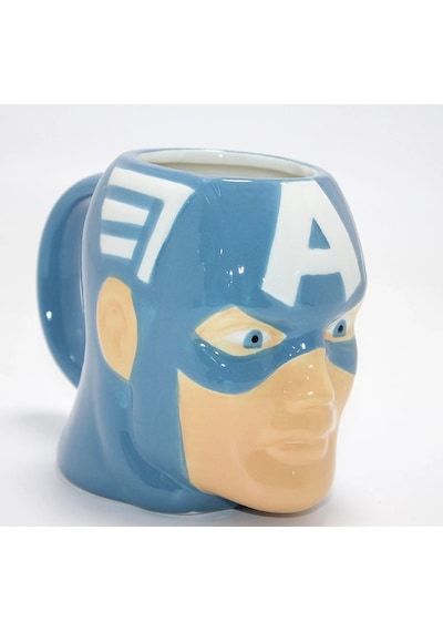 Marvel Captain America Kaptan Amerika 3d Kabartmalı Karakter Kupa Bardak Alk4542 Çok Renkli