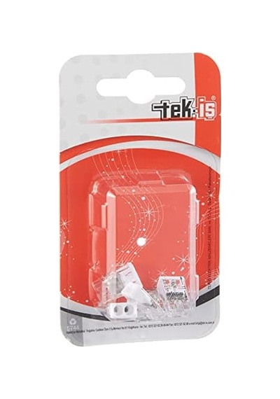 5 Adet 2x2,5 Mm Geçmeli Buat Klemens Şeffaf Model