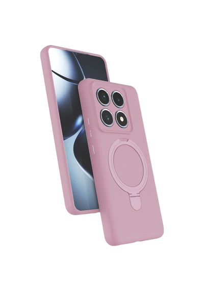 Newface - 9 - Xiaomi Mi 14t Pro Regal Magsafe Standlı Kapak - - Ece-umay - Açık Pembe