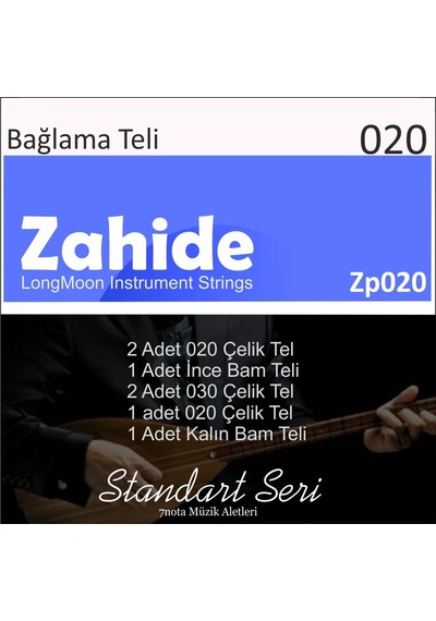 Zahide Zp20 Uzun Saz Teli Takım 0.20 Uzun Sap Bağlama Teli 2 Ad