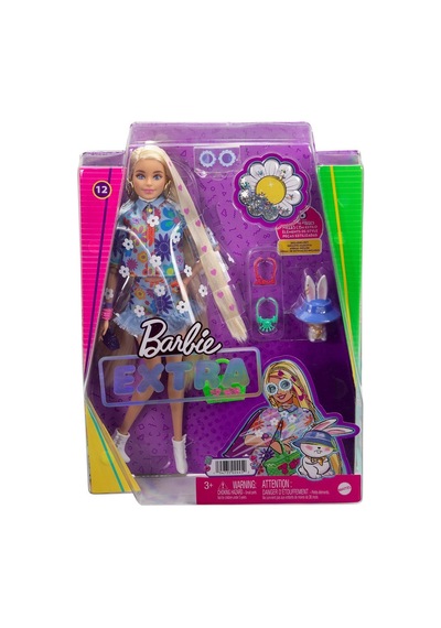 Hdj45 Barbie Extra - Mavi Etekli Bebek
