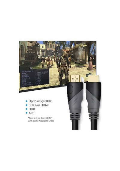 Hdmi Kablosu 4K 60Hz 19+1 Kablo 5M Metre 18Gbps 2160P