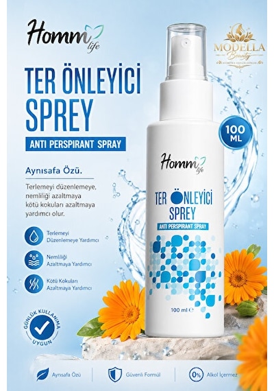 Homm Lıfe Ter Önleyici Sprey 100 Ml - 2 Adet