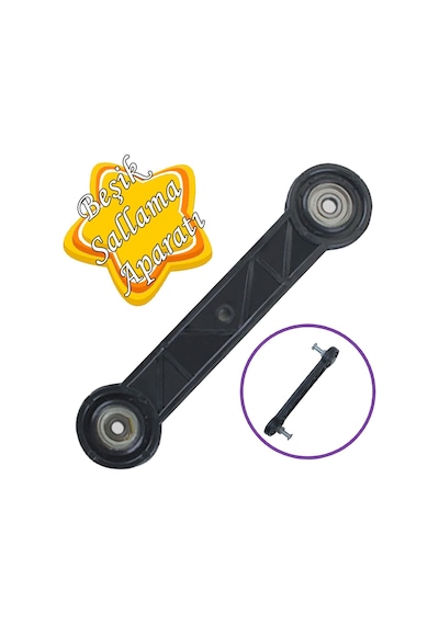 2 Adet Beşik Sallama Aparatı Siyah 14.5 Cm