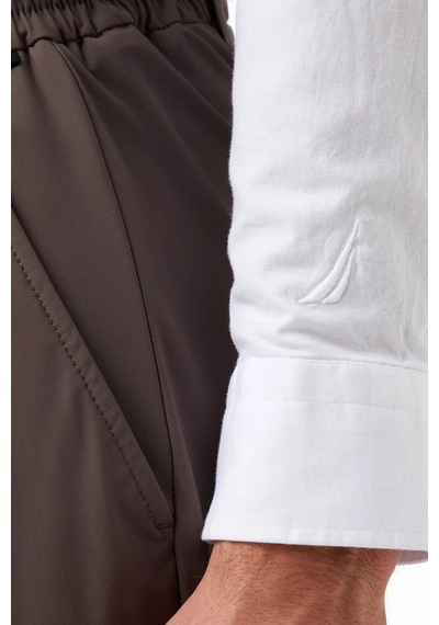 Nautica Erkek Beyaz Slim Fit Gömlek-11434 Beyaz