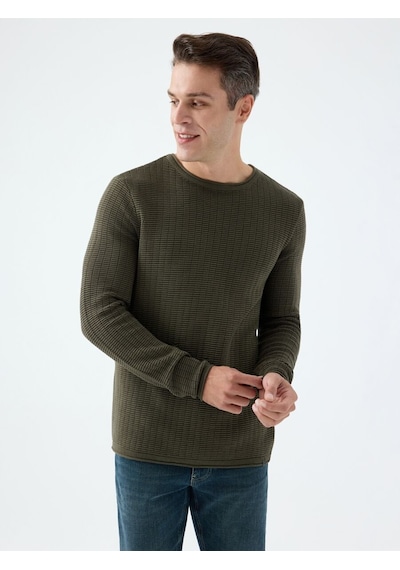 LOFT Regular Fit Erkek Kazak Lf2040999 Q1.v1 Haki