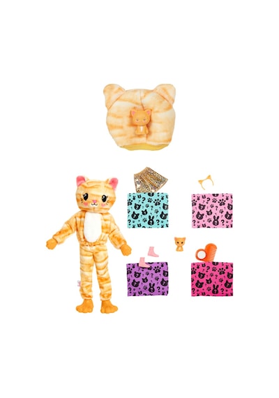 Mattel Barbie Cutie Reveal Kedi HHG20 Renk Değiştiren Sürpriz Bebekler Serisi +3 Yaş