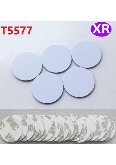 Sabit Id Rfıd Sticker. 3M Yapışkanlı 125Khz Rfıd Proximity Sikke 10 Adet