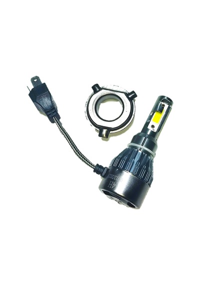 Motosiklet H4 Led Power Led 12v 4000Lümen 6000K Beyaz Işık Xenon Ampul