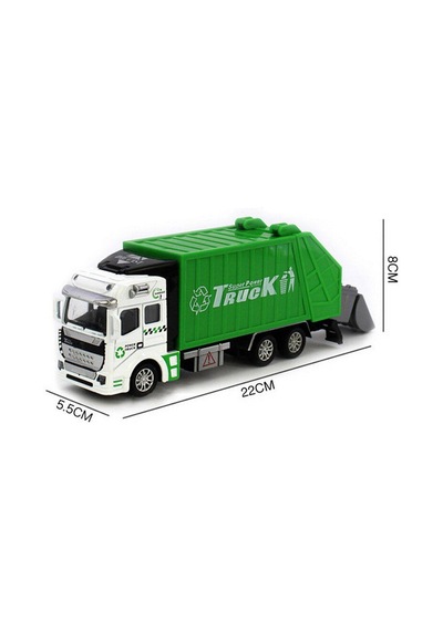 Oyuncak Çöp Kamyonu Metal Kasa Çöp Kamyonu Açılabilen Kasa