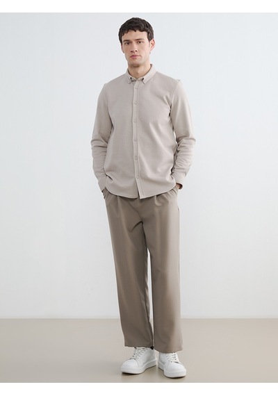 Lcw Vision Bej Slim Fit Erkek Gömlek