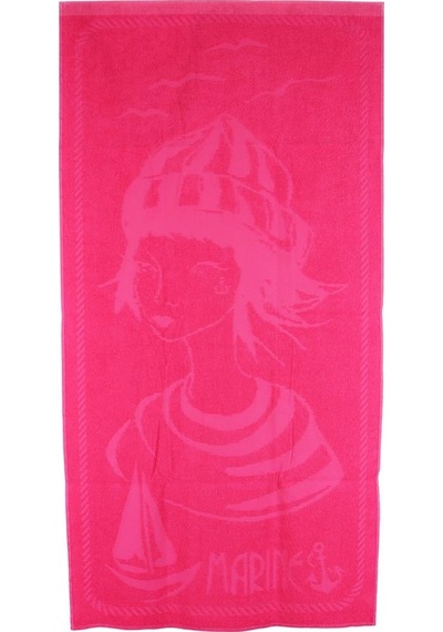 Anemoss Denizci Kız Plaj Havlusu Pembe 140x70 Cm