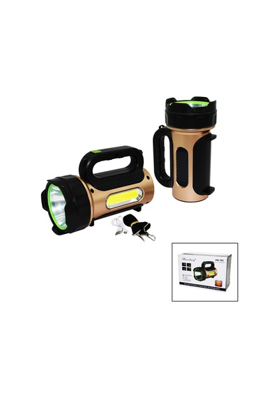 10w - Solar - Usb Şarjlı 2ın1 El Feneri Renkli Fonksiyonel Smd Le Çok Renkli