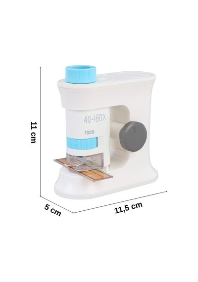 Taşınabilir Standlı Çocuk Mikroskobu 40x 160x, Stem Eğitim Mikroskobu