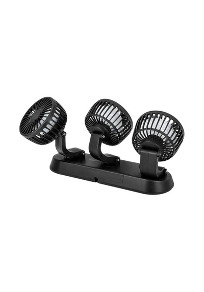 Fan10 Mini Araç Vantilatörü, 12 Volt Dc, Çakmaklık Bağlantılı, Plastik, Araç Numaratörlü 3 Lü Set