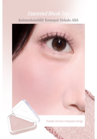 Katmanlanabilir Yumuşak Dokulu Kadife Bitişli Allık Clıo Essential Blush Tap M106 Muted Berry