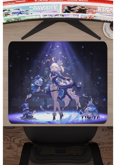Furina Genshin Impact Anime Gacha V5 - 48x40 Xl Gaming Mouse Pad Fare Altlığı