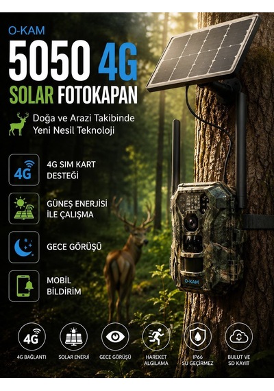 O-kam 5050 4g Solar Fotokapan