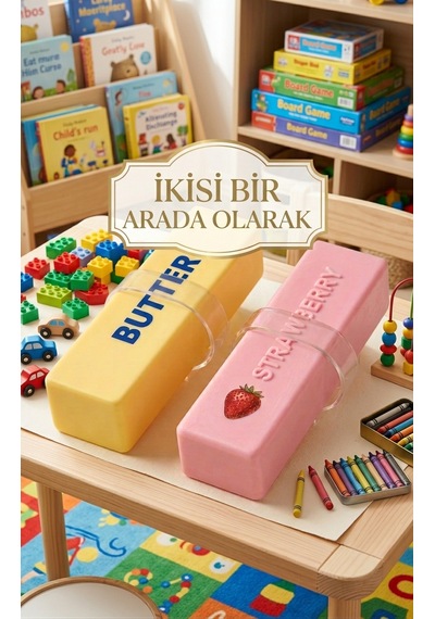 Butter Squıshy Sarı Ve Çilekli Ikisi Bir Arada Süper Yumuşak Slow Rising İkili Paket