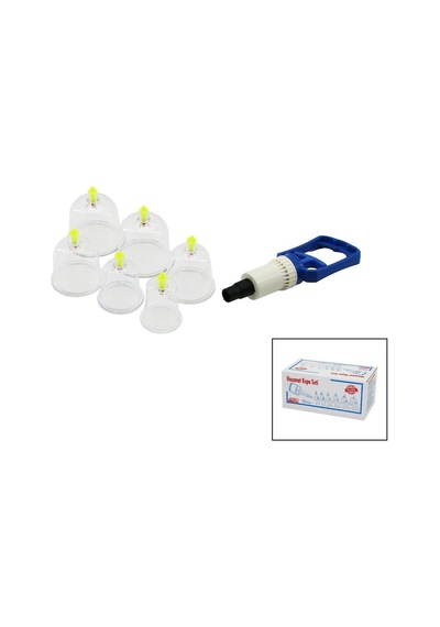 Krt-1012 Hacamat Kupa Masaj Seti Mika Kristal Pls 6 Adet No-6: 2ad No-5: 1ad No-4: 1ad
