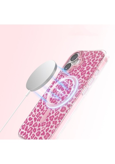 İphone 17 Uyumlu Kılıf M-safe Şarj Özellikli Zore Paris Veyro Tpu Kapak Pembe