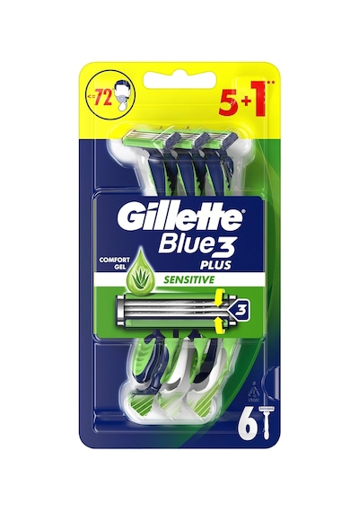 Blue3 Plus Sensitive Erkek Kullan At Tıraş Bıçağı 6 Adet