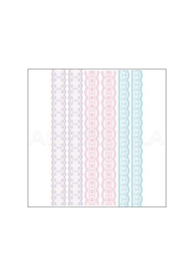 Artebella Büyük Dantel Kolay Transfer 1781k Koyu Zemin 23x34cm