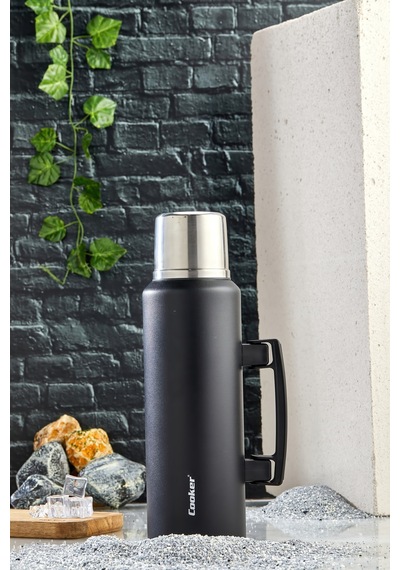 Cooker Campmate 1.5 Litre Paslanmaz Çelik Termos Ckr2085 Siyah