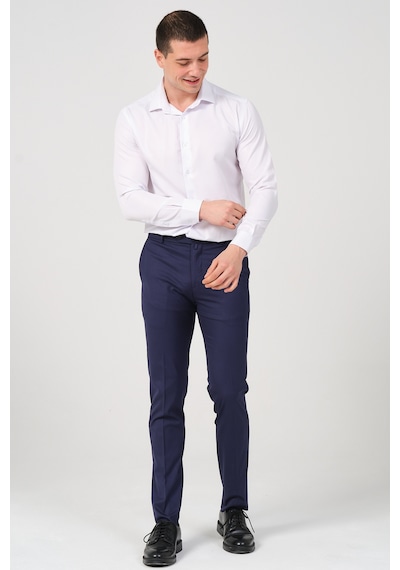 Slim Fit Erkek Kumaş Pantolon İndigo