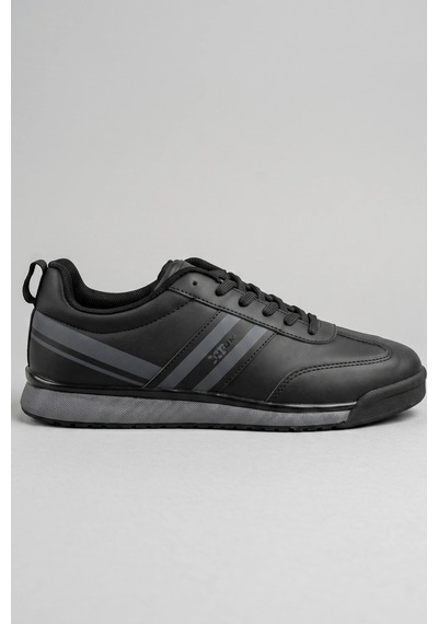 In Step Premium Serisi Siyah Çizgili Unısex Sneaker Günlük Spor Ayakkabı