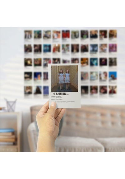 Postifull Film Afişleri Polaroid Duvar Poster Seti - Arkası Yapışkanlı Poster Kolaj Seti - 50 Adet, Kutulu Set 10 X