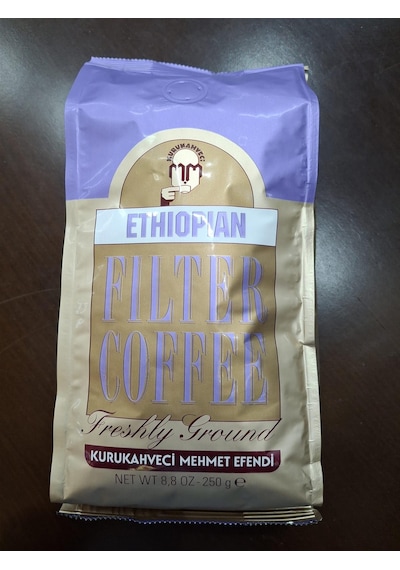 Kurukahveci Mehmet Efendi Ethiopian Filtre Kahve Öğütülmüş 250 Gr X 4 Adet Öğütülmüş