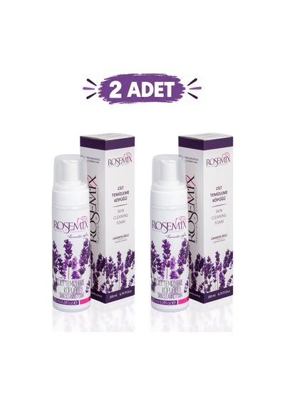 Rosemix - 628 - - Cilt Temizleme Köpüğü Lavanta 200 Ml - 2 Adetlik - Csmo-tex - Set Ürün
