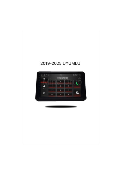 Snp Serisi Toyota Corolla 2019 - 2025 Uyumlu 4-64gb Hafıza Multimedya Sistemi Ve Geri Görüş Kamerası 10"