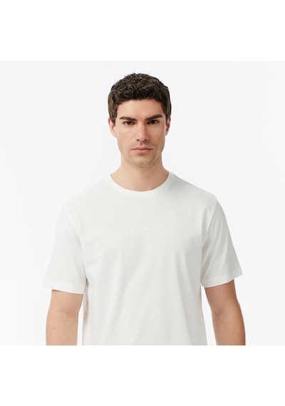 Nautica Regular Fit Baskılı Erkek T-shirt V65343t Beyaz