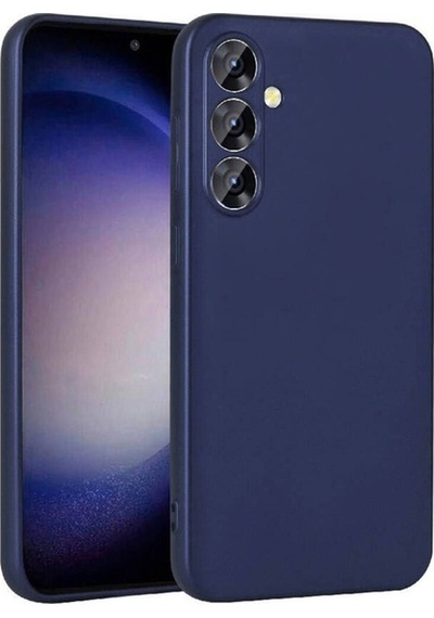 Galaxy S23 Fe Kılıf Zore Premier Silikon Kapak Lacivert