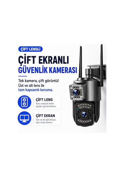 Uninet 12v 4g Sım Kartlı Dış Mekân Güvenlik Kamerası Gece Görüşlü, Hareket Algılamalı, Çift Yönlü Ses Özellikli Ip Kamera