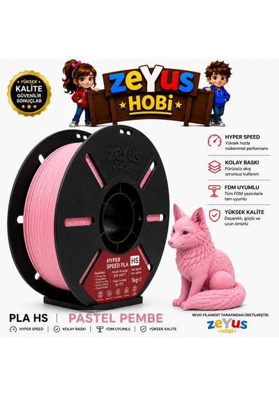 Generic Pla Hs Hyper Speed Filament Pastel Pembe 1.75 Mm 1000 Gr