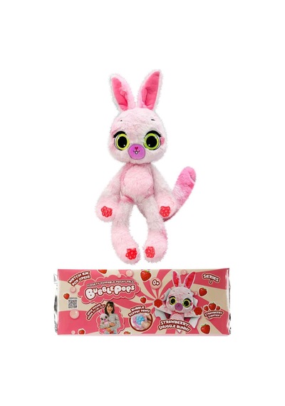 Bubble Pops Strawberry Snuggle Bunny: Kokusuyla Büyüleyen Şişme Peluş Tavşan