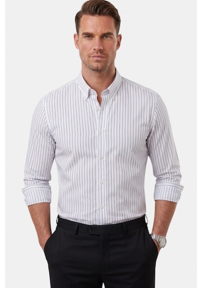 Deep Sea Deepsea Beyaz Slim Fit Çizgili Kolay Ütülenebilir Erkek Gömlek Modern Şık Yeni Sezon Gömlek 2602001 Deep Sea Deepsea Beyaz Slim Fit Çizgili Kolay Ütülenebilir Erkek Gömlek Modern Şık Yeni Sezon Gömlek 2602001