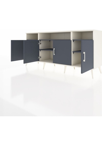 Hyperion Konsol 6 Raflı 4 Kapaklı 176x44x83 Aytaşı-antrasit Antrasit Hyperion Konsol 6 Raflı 4 Kapaklı 176x44x83 Aytaşı-antrasit Antrasit